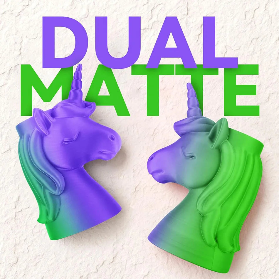 JAYO PLA Matte Dual Color 3D Filament 1.75mm PLA Matte 3D Printer Filament 5Rolls/Set PLA Filament Smooth Matte Finish