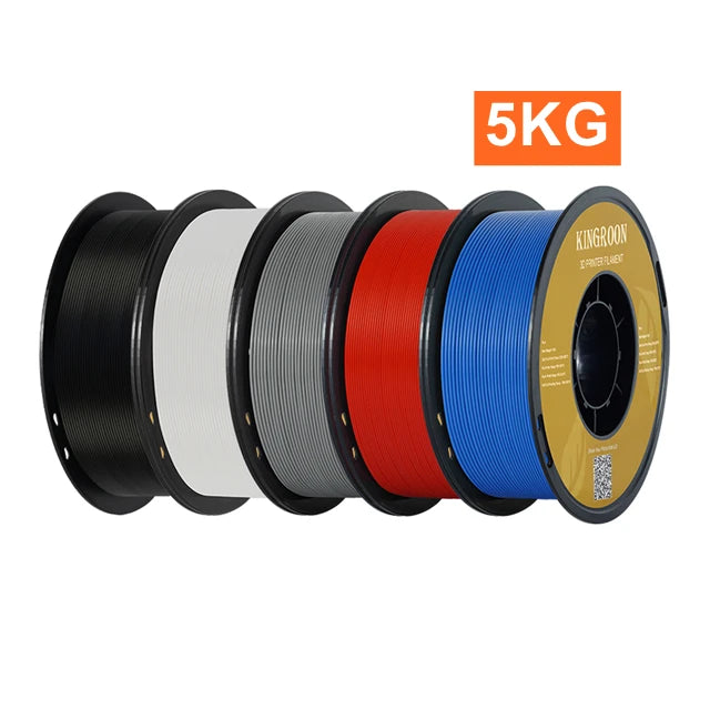KINGROON PLA Filament 1.75mm 5/10KG pla Plastic For 3D Printer, Standard 1kg/roll 3D Printing Filaments Mix Color Local Shipping